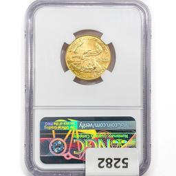 1987 $10 American 1/4oz. Gold Eagle NGC MS68