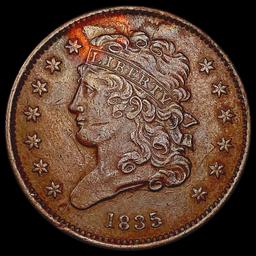 1835 Classic Head Half Cent CHOICE AU