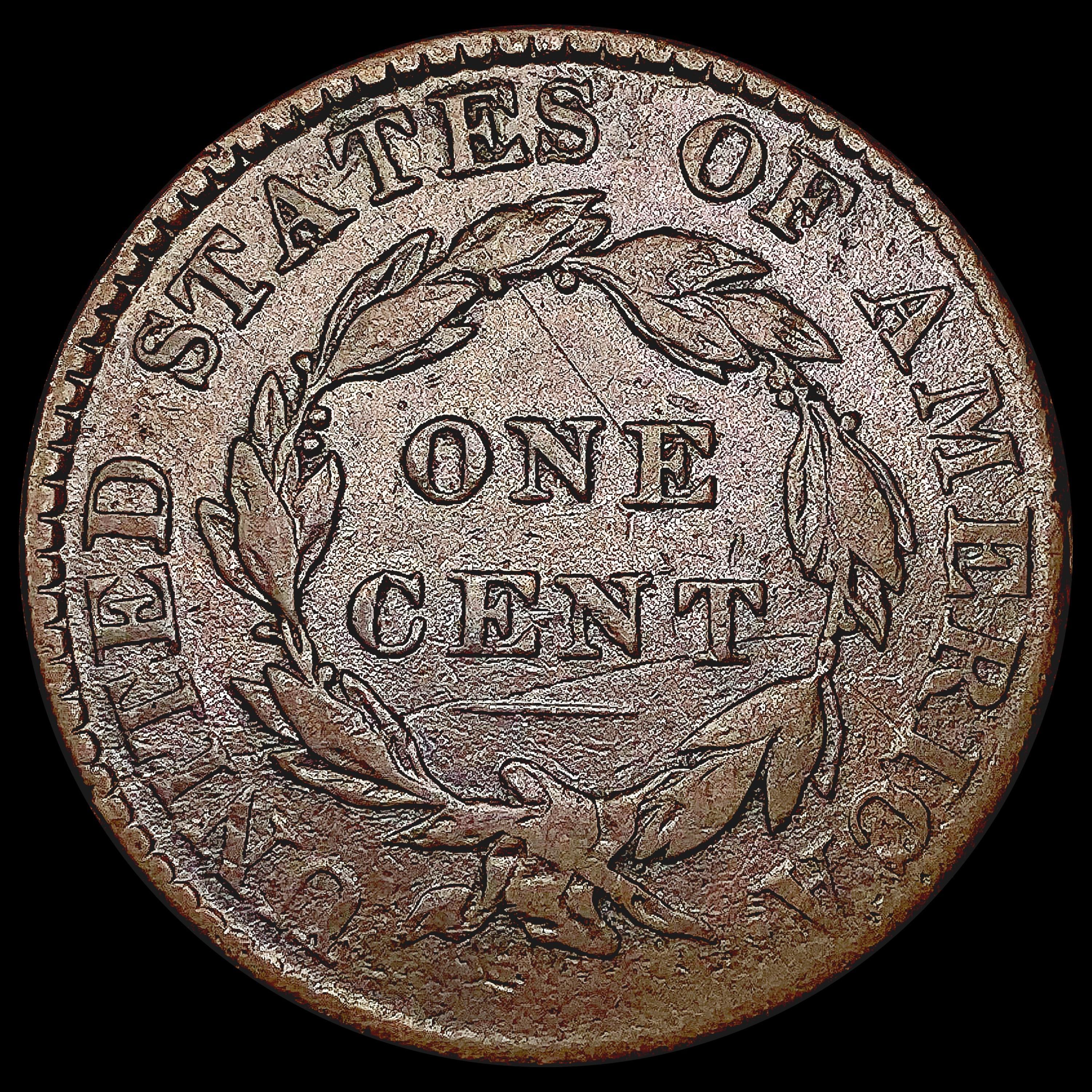 1824 Coronet Head Large Cent NICELY CIRCULATED