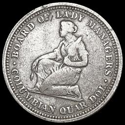 1893 Isabella Silver Quarter LIGHTLY CIRCULATED