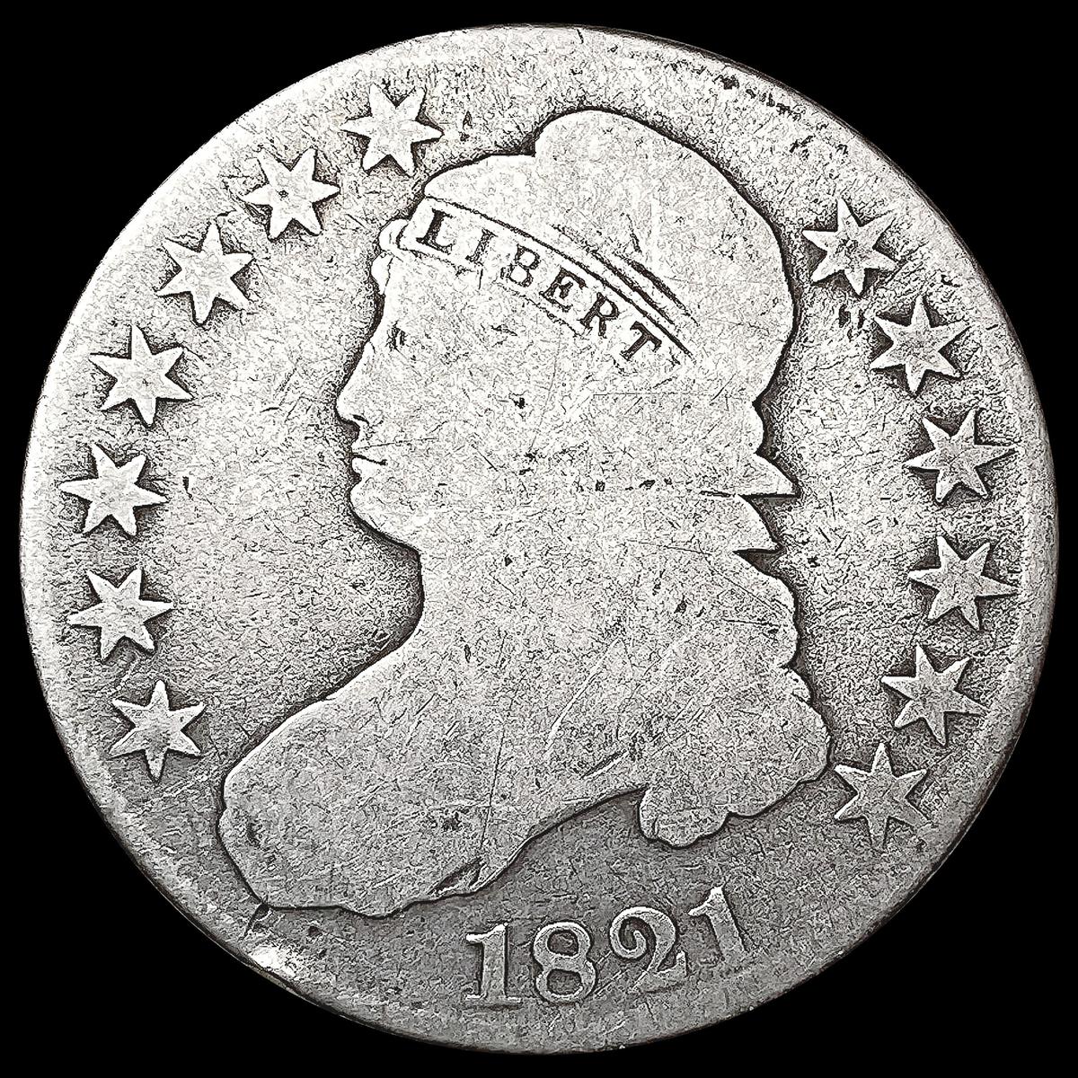 1821 Capped Bust Half Dollar NICELY CIRCULATED