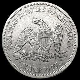 1854 Arws Seated Liberty Half Dollar CLOSELY UNCIR