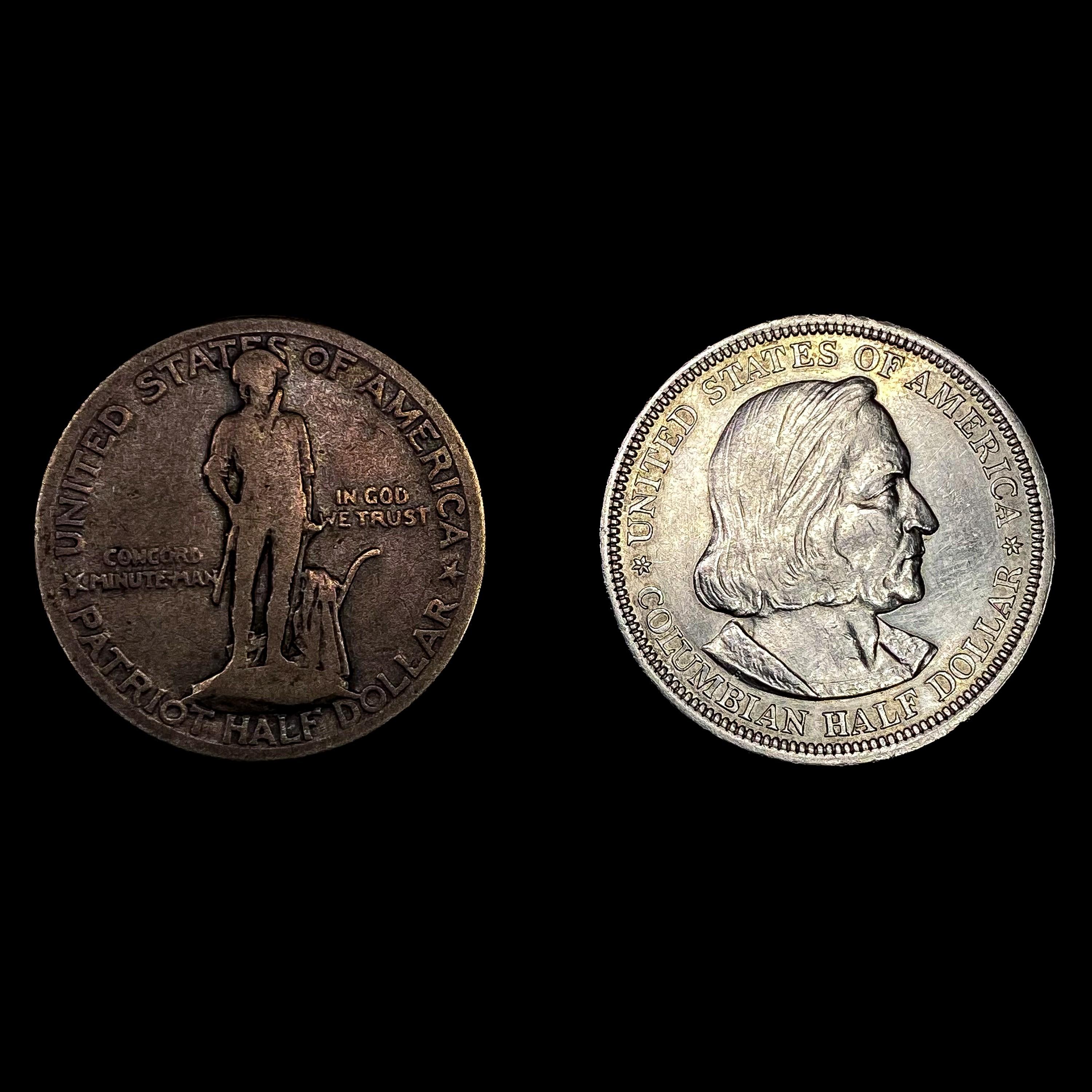 [2] Varied US Half Dollars [1893, 1925] HIGH GRADE