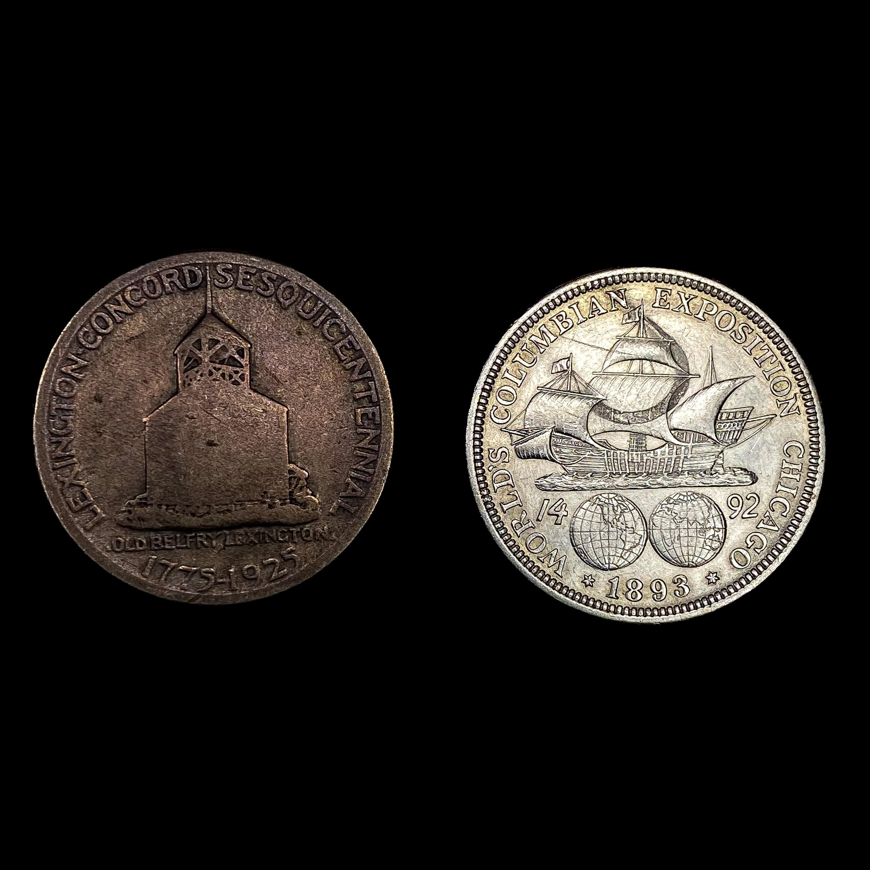 [2] Varied US Half Dollars [1893, 1925] HIGH GRADE