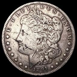 1891-CC Morgan Silver Dollar LIGHTLY CIRCULATED