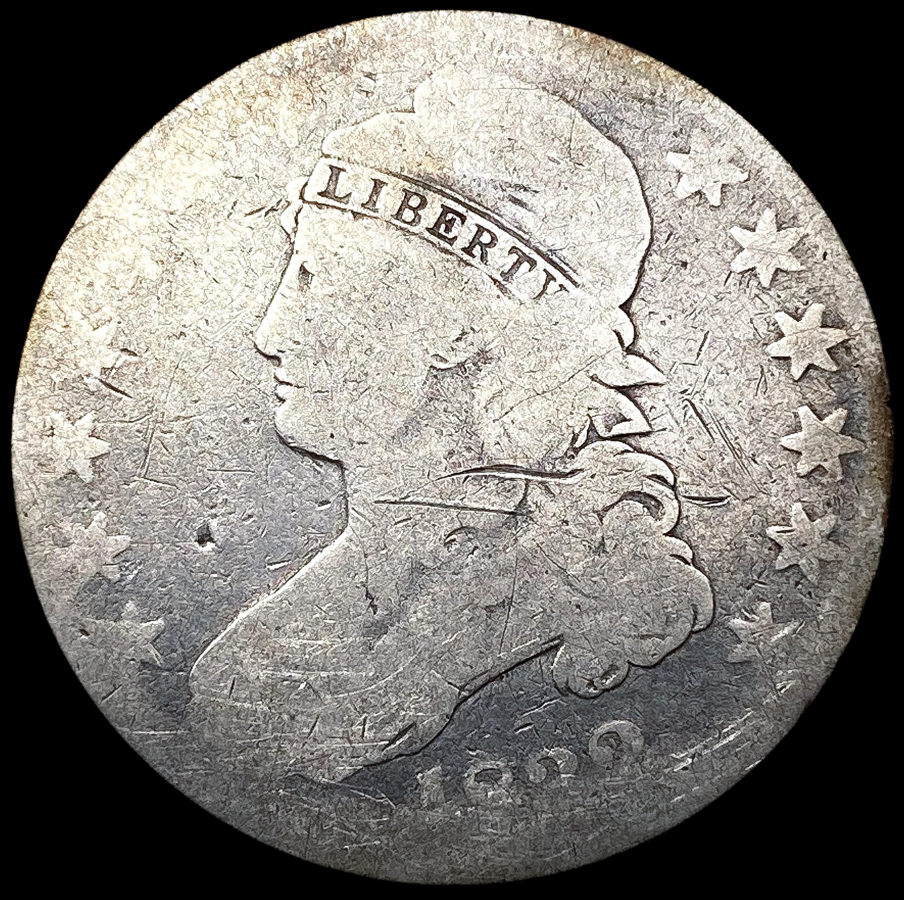 1823 Capped Bust Half Dollar NICELY CIRCULATED