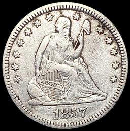 1857 Seated Liberty Quarter CLOSELY UNCIRCULATED