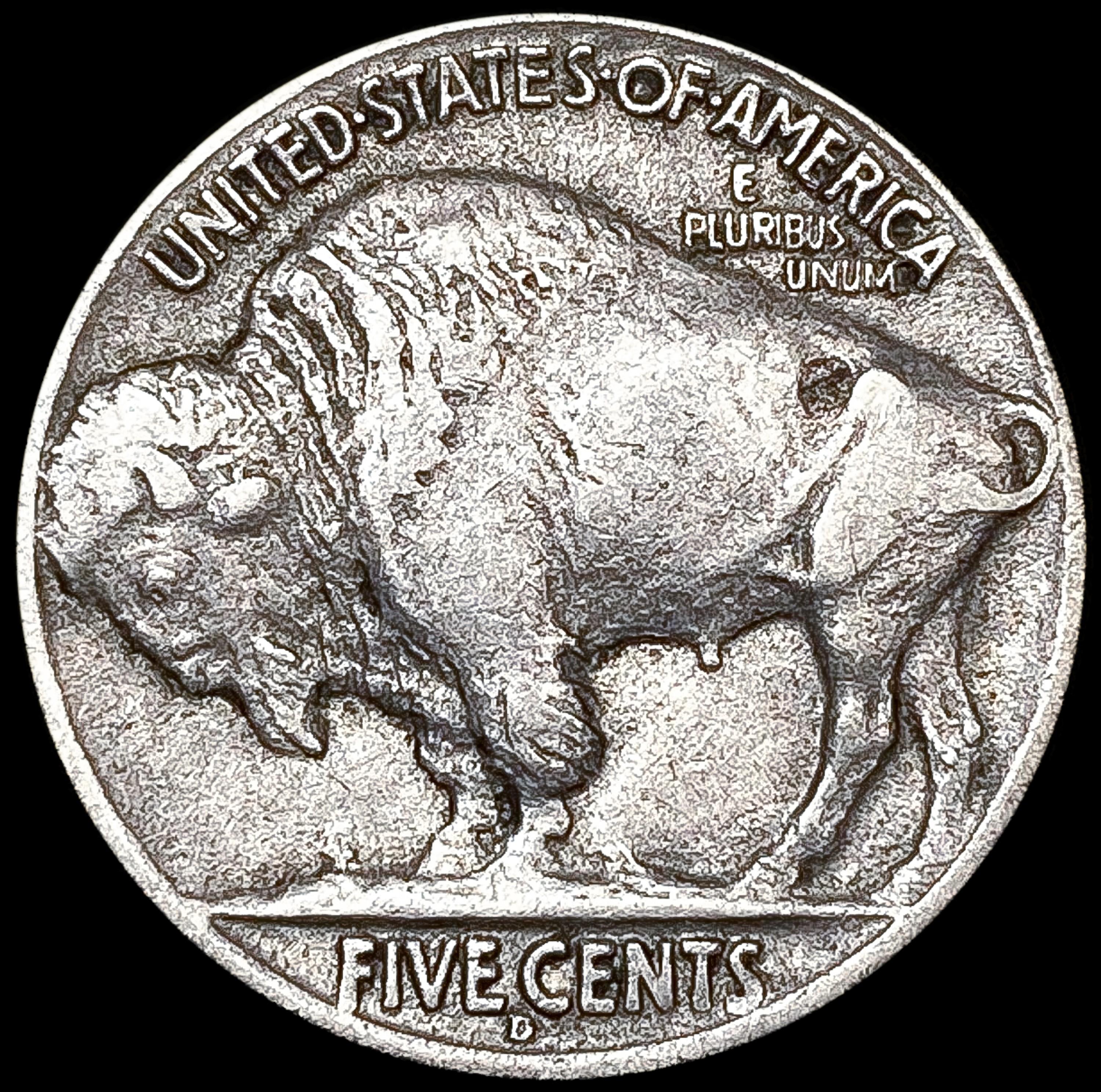 1917-D Buffalo Nickel LIGHTLY CIRCULATED