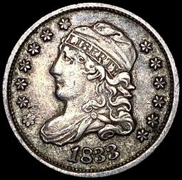 1833 Capped Bust Half Dime CLOSELY UNCIRCULATED
