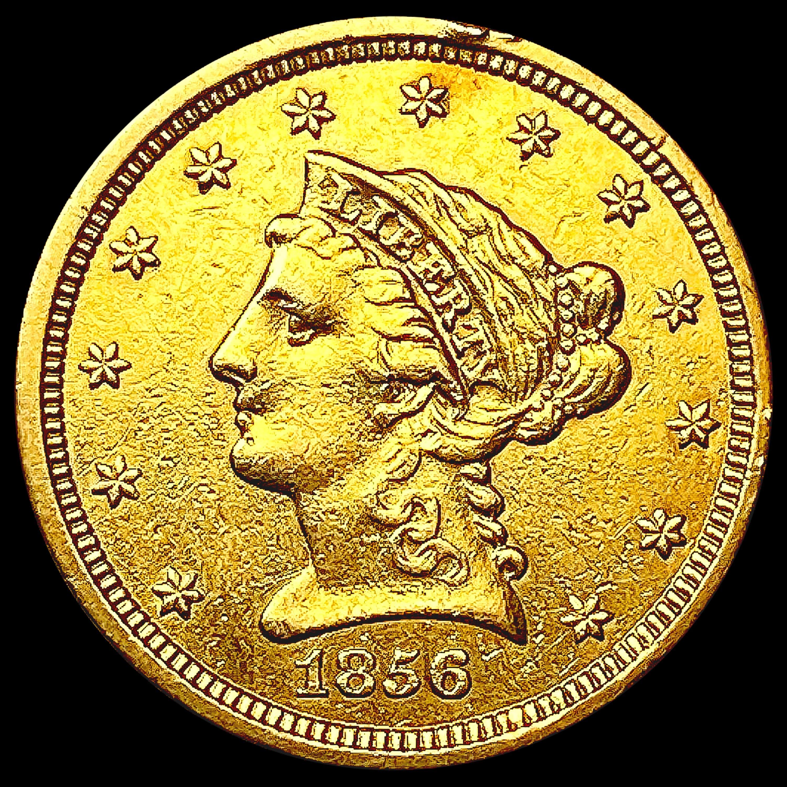 1856 $2.50 Gold Quarter Eagle CLOSELY UNCIRCULATED