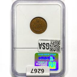 1874 Indian Head Cent NGC AU58