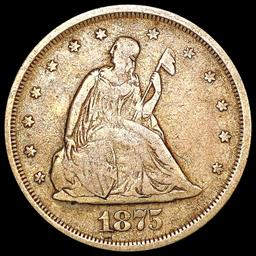 1875-S Twenty Cent Piece NICELY CIRCULATED