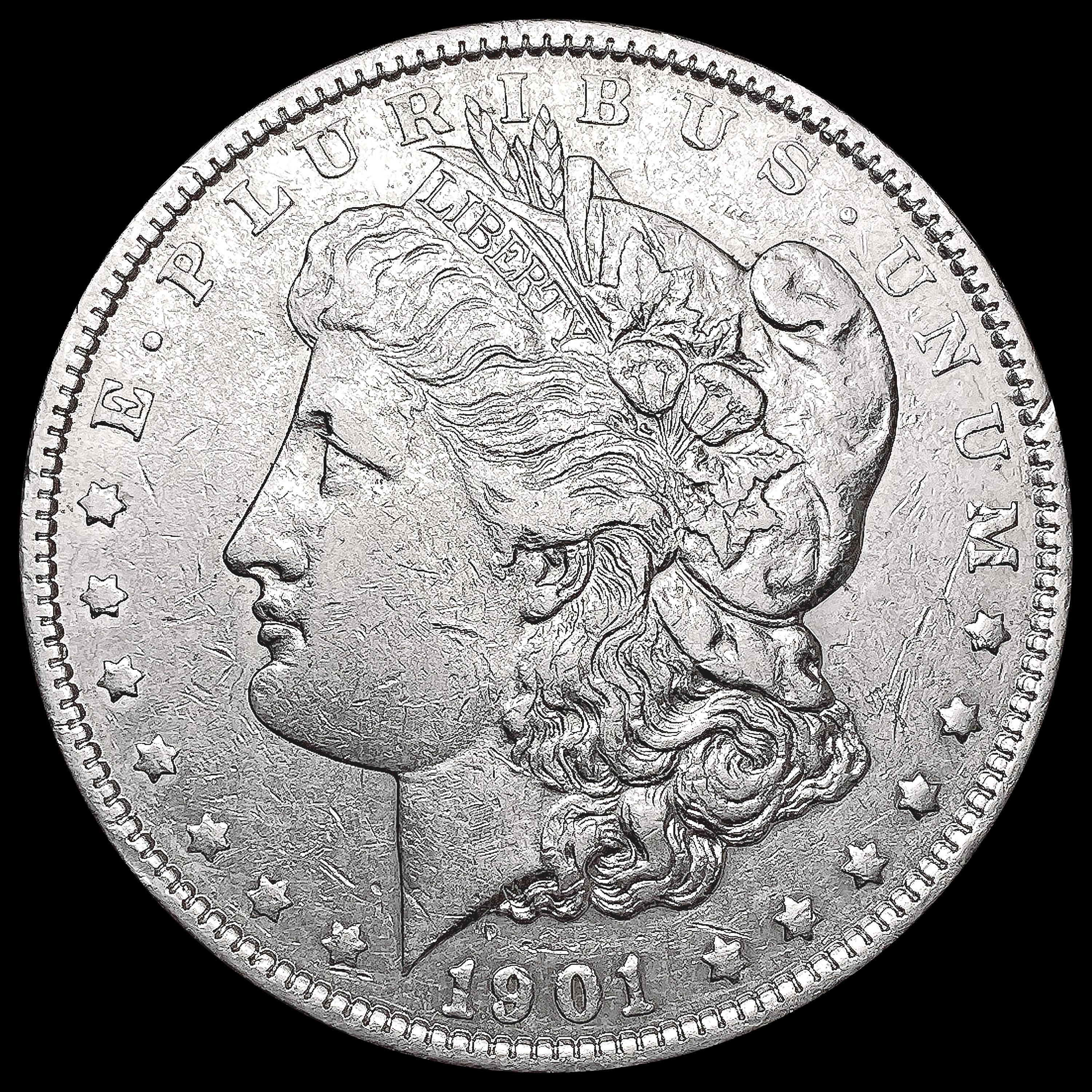 1901 Morgan Silver Dollar CLOSELY UNCIRCULATED