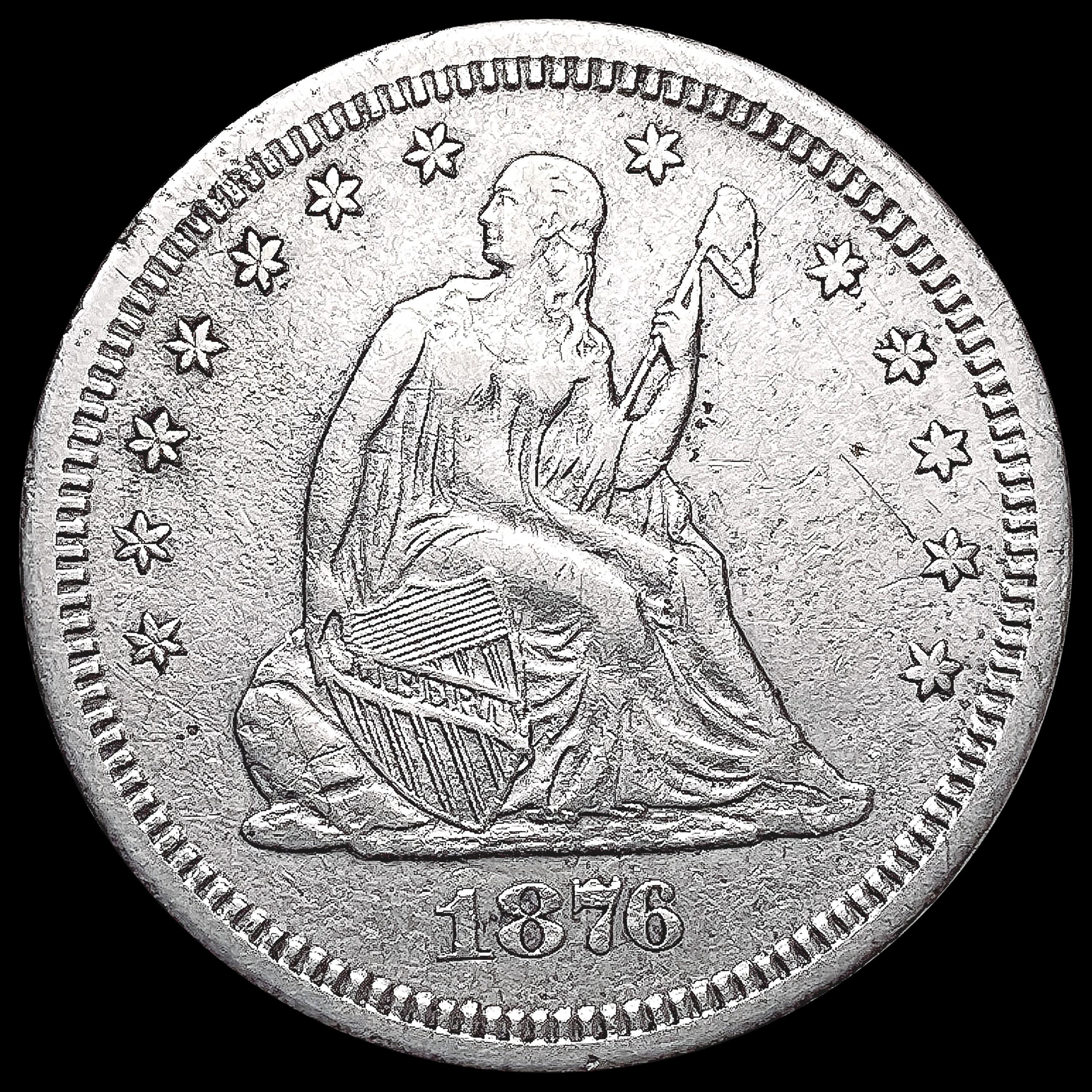 1876-S Seated Liberty Quarter CLOSELY UNCIRCULATED