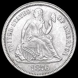 1876 Seated Liberty Dime CLOSELY UNCIRCULATED