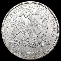 1873 Arws Seated Liberty Half Dollar LIGHTLY CIRCU