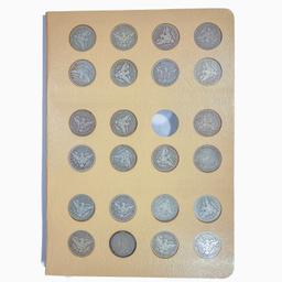 1892-1916 Barber Quarter Book (71 Coins)