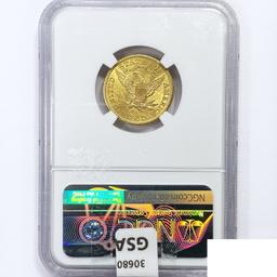 1901-S $5 Gold Half Eagle NGC MS64+