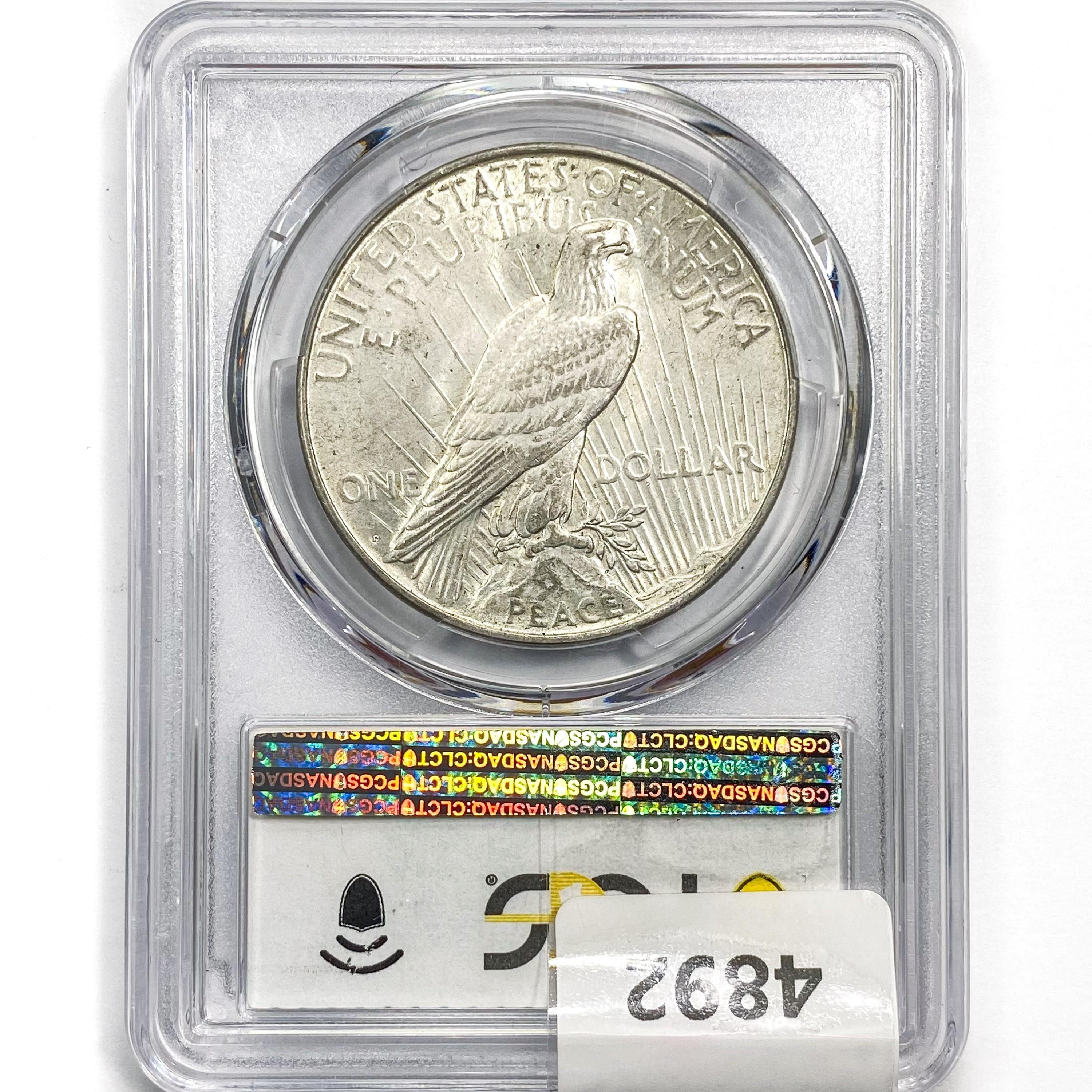 1923-D Silver Peace Dollar PCGS MS61