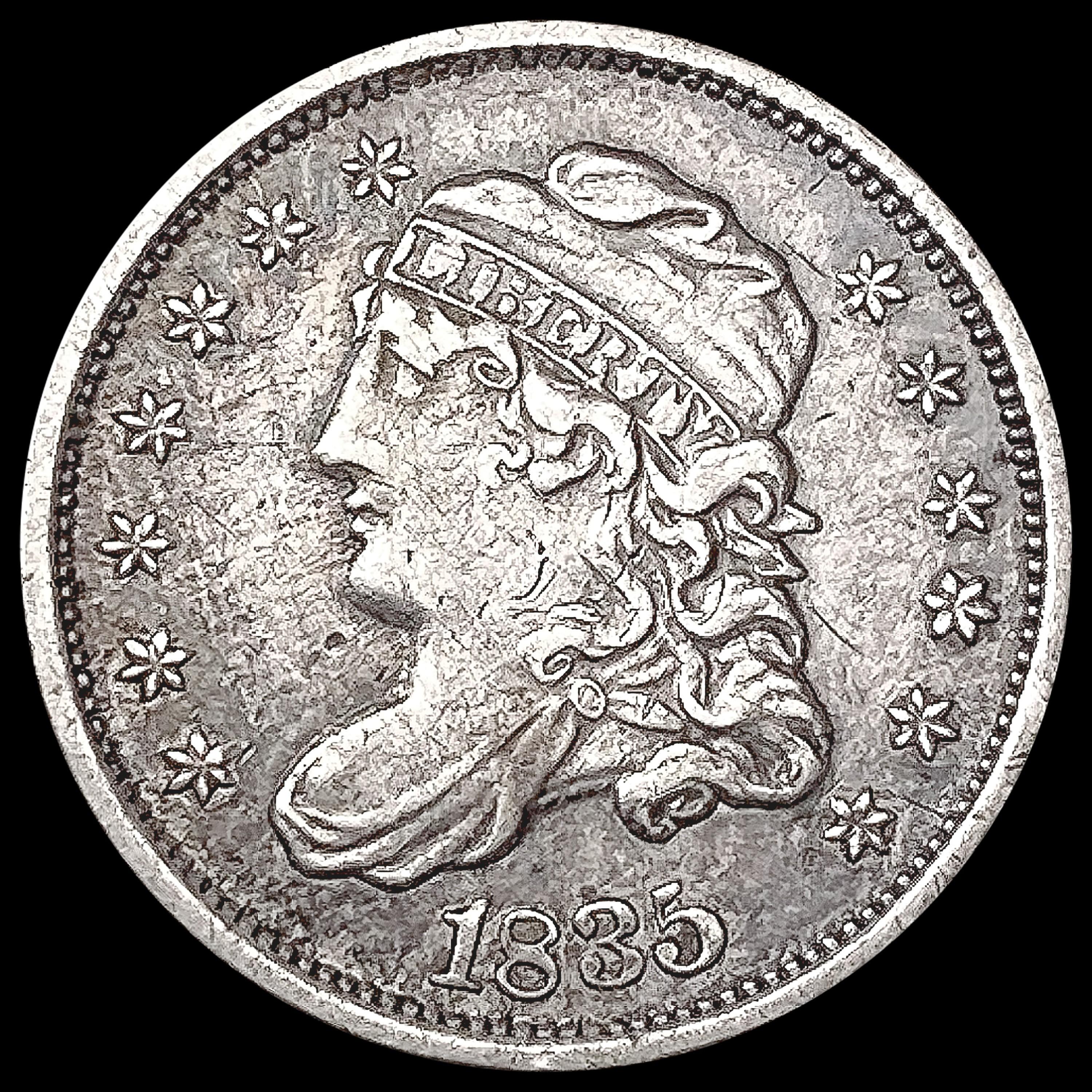 1835 Capped Bust Half Dime NEARLY UNCIRCULATED