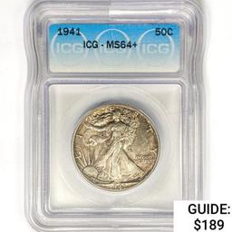 1941 Walking Liberty Half Dollar ICG MS64+