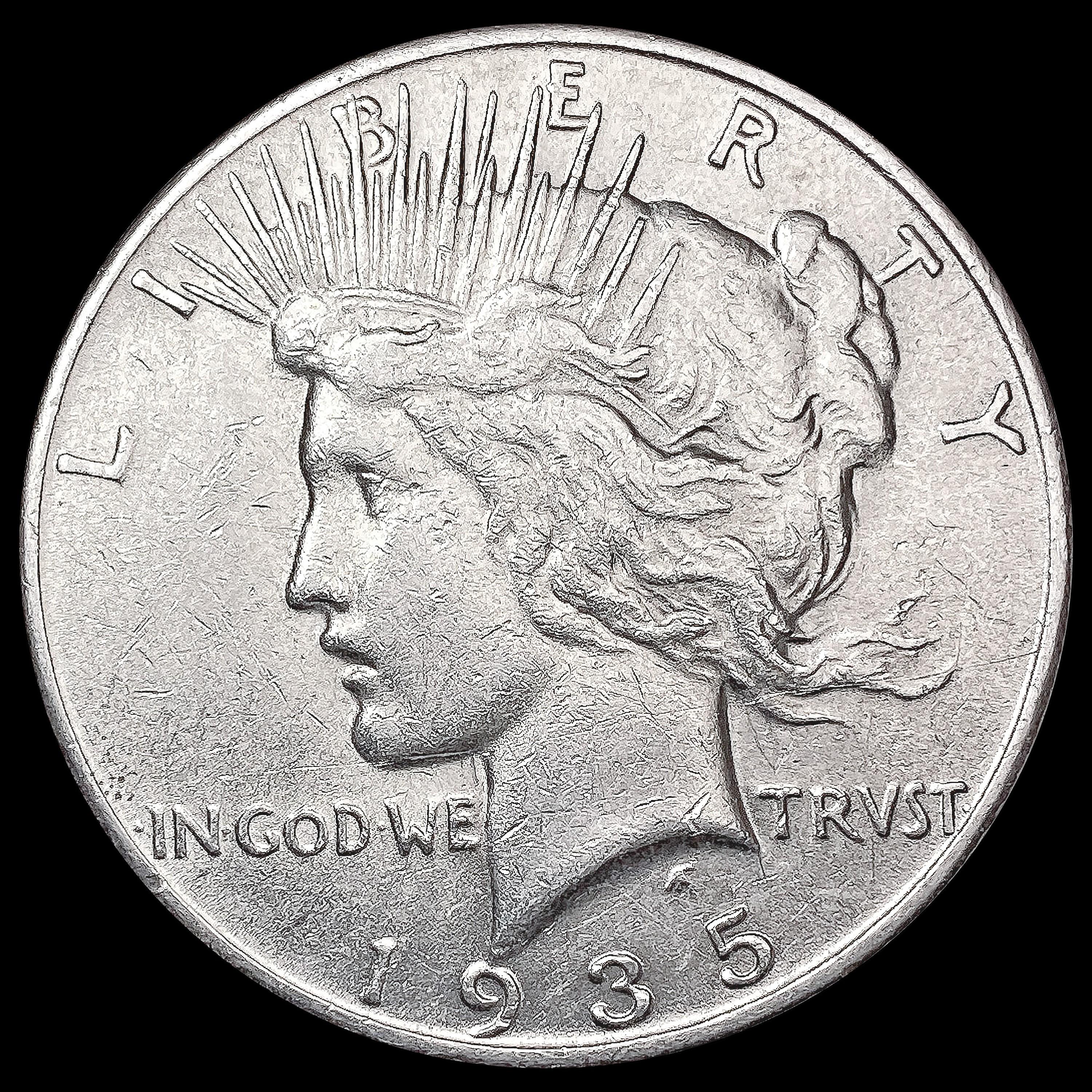 1935-S Silver Peace Dollar CLOSELY UNCIRCULATED