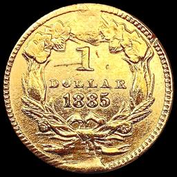 1885 PL Rare Gold Dollar HIGH GRADE