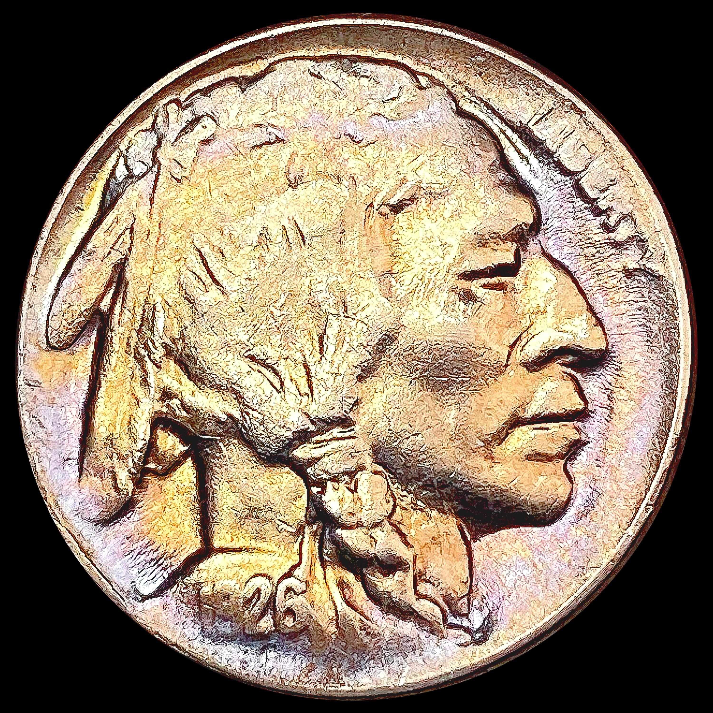1926-D Toned Buffalo Nickel CHOICE AU