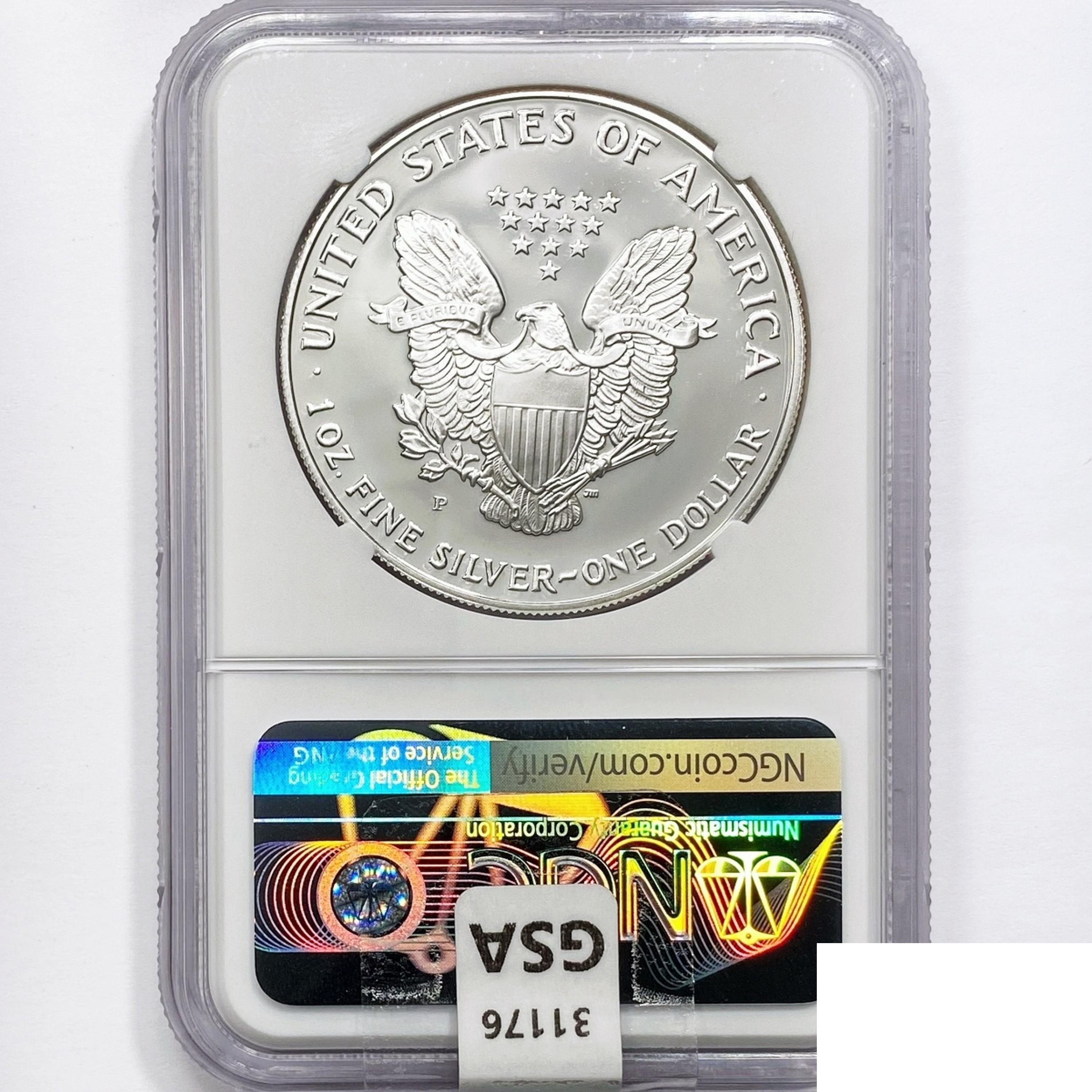 1993 American 1oz Silver Eagle NGC PF69 UC