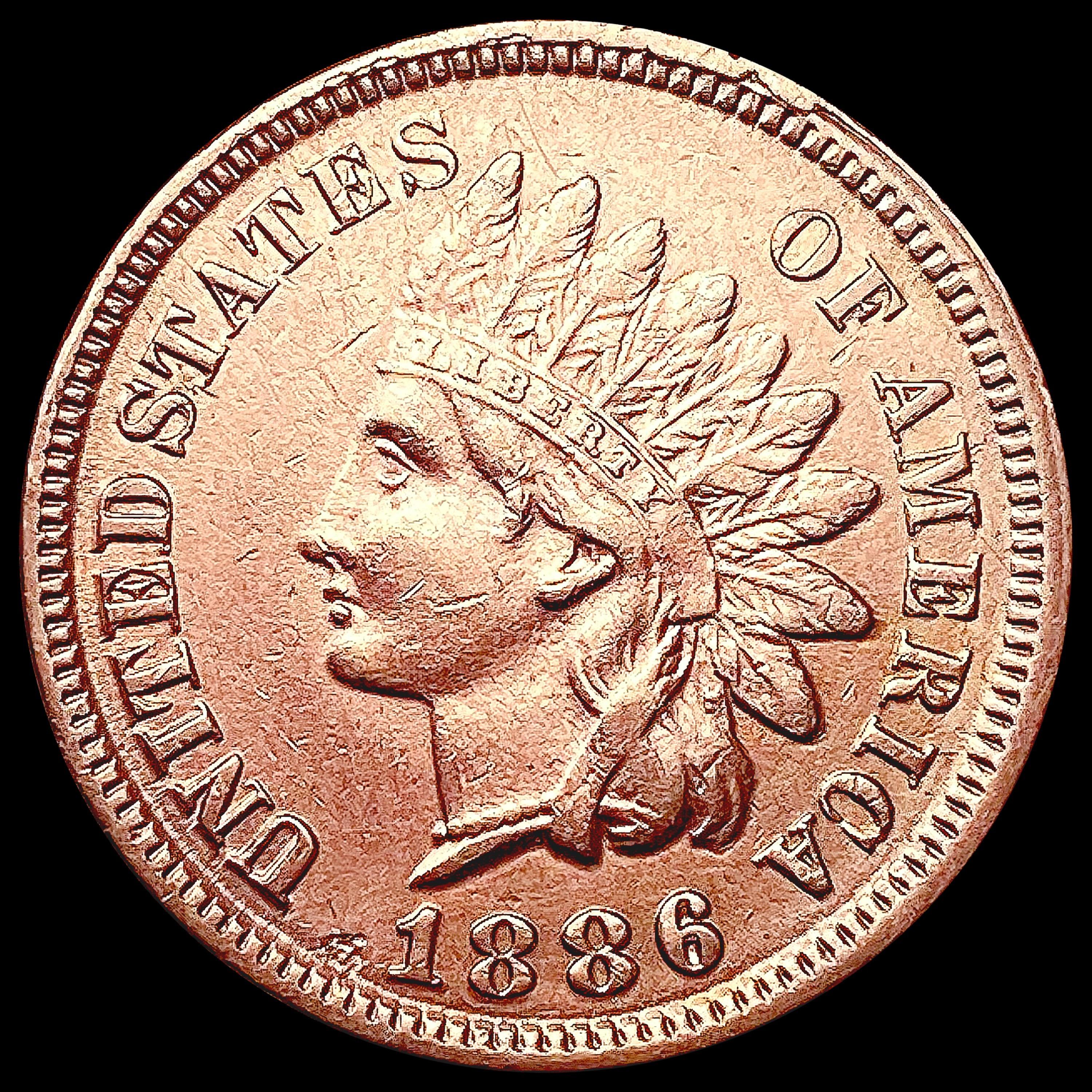 1886 RED Indian Head Cent UNCIRCULATED