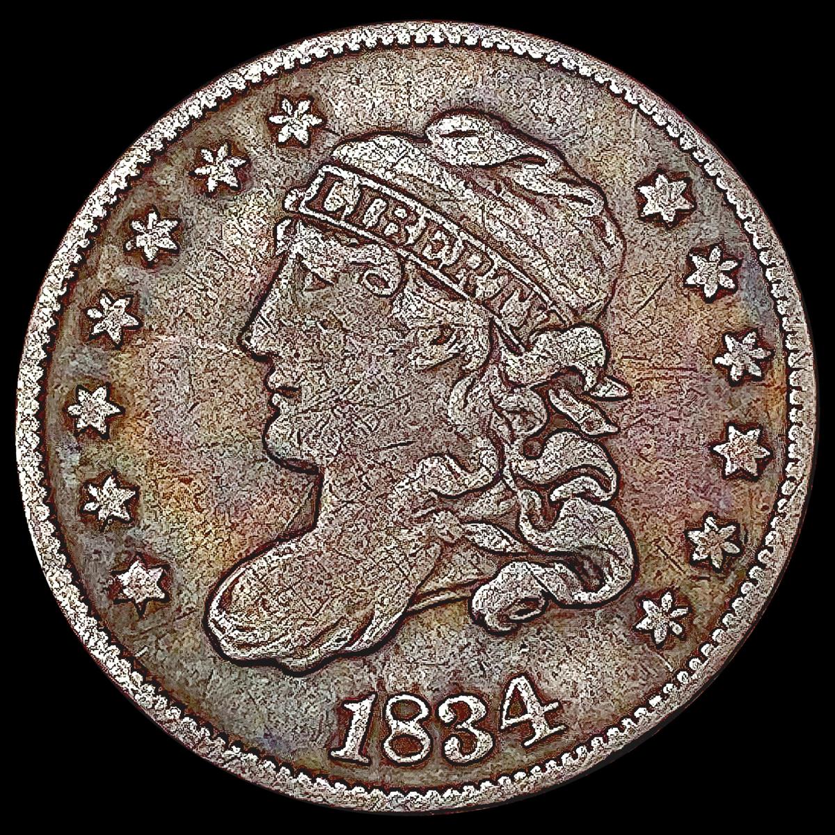 1834 Capped Bust Half Dime LIGHTLY CIRCULATED