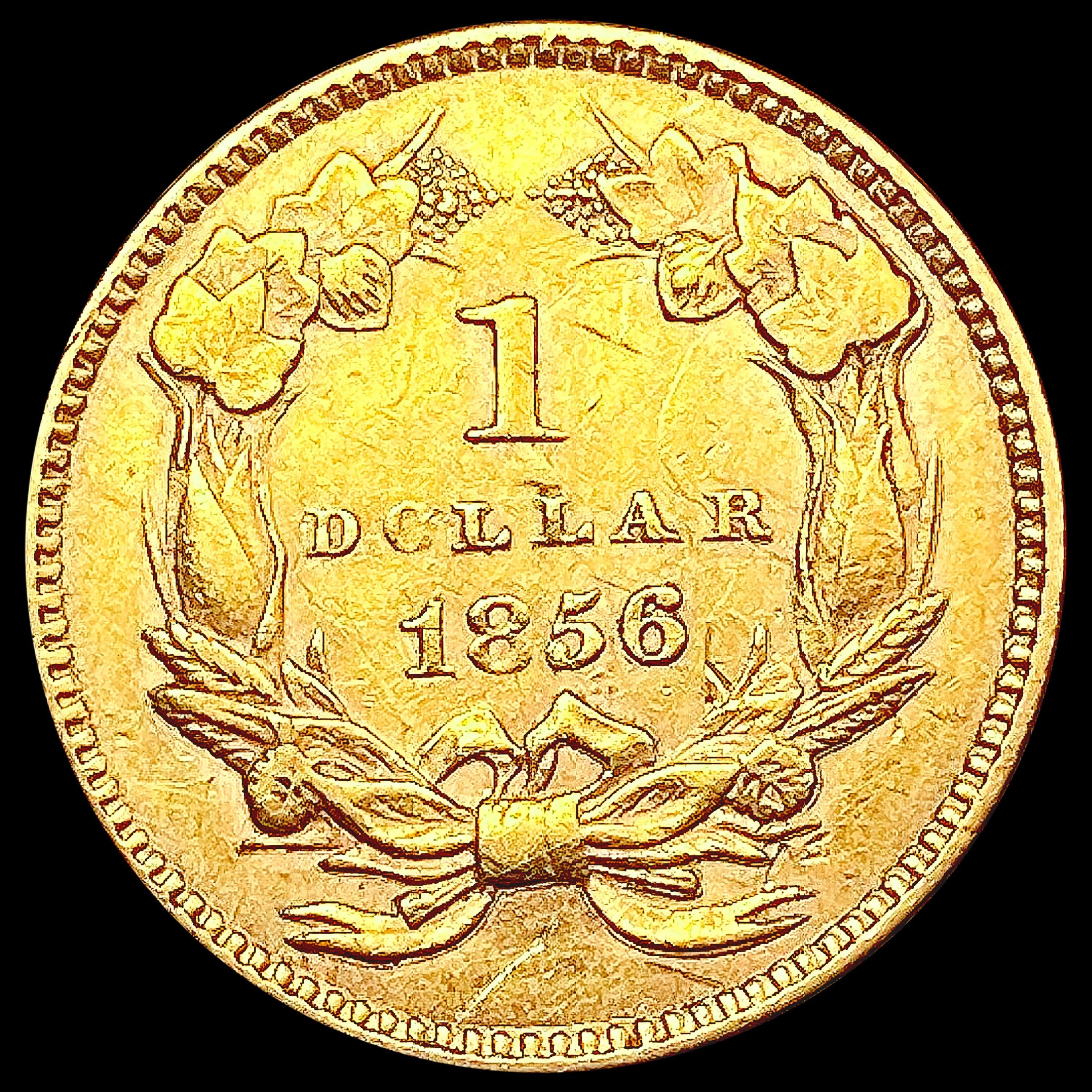 1856 Rare Gold Dollar CLOSELY UNCIRCULATED