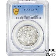 1923-S Walking Liberty Half Dollar PCGS XF40