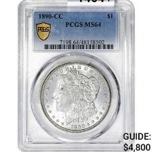 1890-CC Morgan Silver Dollar PCGS MS64