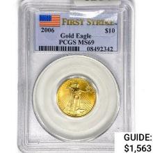 2006 $10 1/4oz. American Gold Eagle PCGS MS69