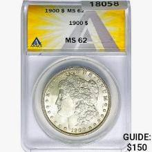 1900 Morgan Silver Dollar ANACS MS62