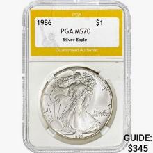 1986 Silver Eagle PGA MS70