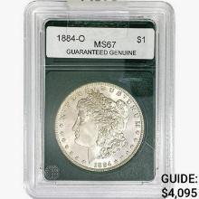 1884-O Morgan Silver Dollar GG MS67