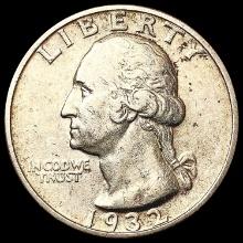 1932-S Washington Silver Quarter CLOSELY UNCIRCULA