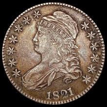 1821 Capped Bust Half Dollar LIGHTLY CIRCULATED