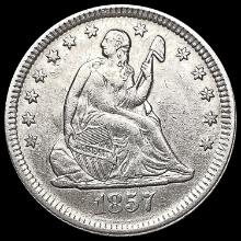 1857 Seated Liberty Quarter CHOICE AU