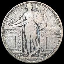 1917-S T1 Standing Liberty Quarter NICELY CIRCULAT