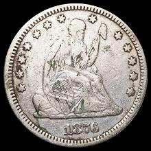 1876 Seated Liberty Quarter LIGHTLY CIRCULATED