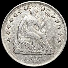 1857 Seated Liberty Half Dime NEARLY UNCIRCULATED