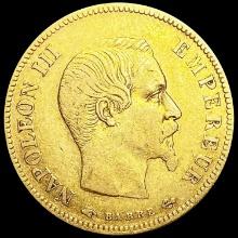 1856 France .0933oz Gold 10 Francs NICELY CIRCULAT