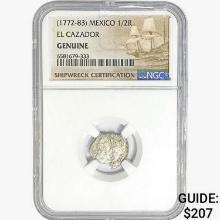 1772-83 Mexico 1/2 Reales El Cazador NGC Genuine