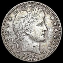 1913 Barber Quarter NEARLY UNCIRCULATED