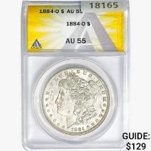 1884-O Morgan Silver Dollar ANACS AU55