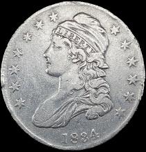 1834 Capped Bust Half Dollar NEARLY UNCIRCULATED