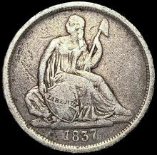 1837 Seated Liberty Dime NICELY CIRCULATED